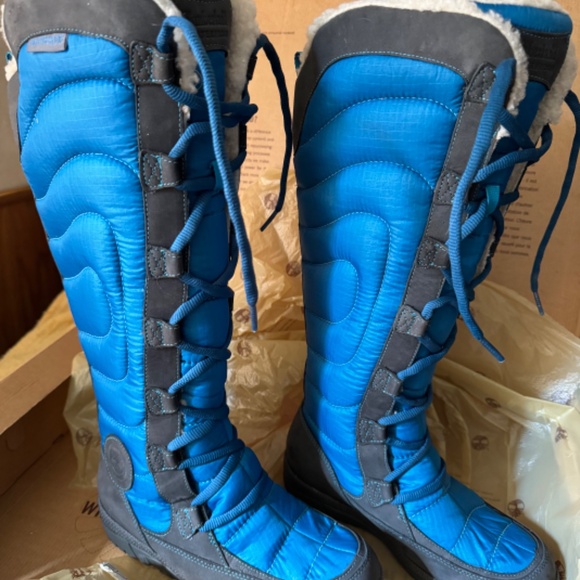 Timberland Crystal Mountain Leather Puffer Knee High Size 6 Women’s Winter Boot - Picture 9 of 9